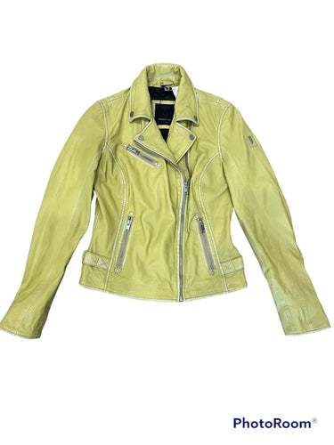 Mauritius Sofia RF Leather Jacket - Yellow