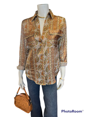 Gold Hawk- Capri Loose Shirt Fall Camel