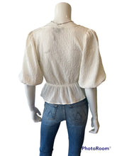Load image into Gallery viewer, Sanctuary - Textured Button Front Top - White