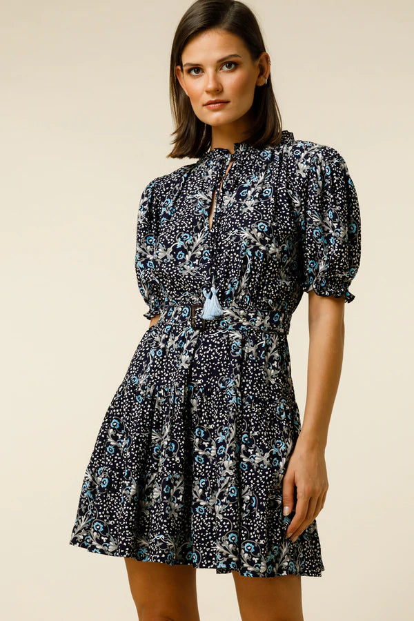 Lusana Ayla Mini Dress - Night Shade