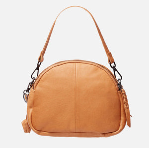 Amsterdam Heritage - Matser Women's Mini Leather Crossbody Bag - Camel