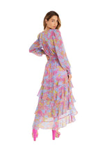 Load image into Gallery viewer, Allison New York - Gemini Maxi Dress - Purple Abstract