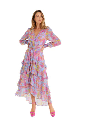 Allison New York - Gemini Maxi Dress - Purple Abstract