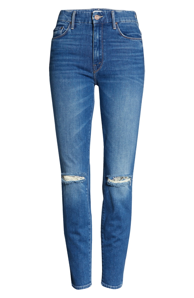 The Looker Ripped High Waist Ankle Skinny- Gold Rush Baby