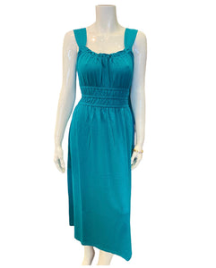 Ruched Midi Dress - Jungle / Small - Lilla P Ruched Midi Dress - Jungle / Small - Lilla P