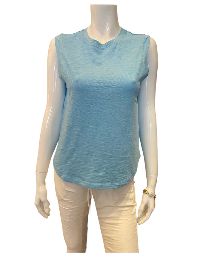 Lilla p - Twisted Binding Sleeveless Crewneck - Aruba