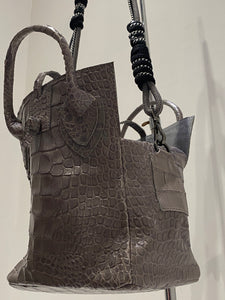 Mini Bag- Let & Her - Grey Croc