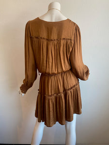 Pinch - Ruffle Dress - Mocha