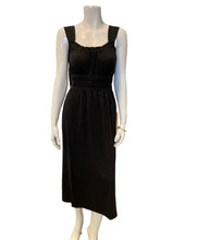 Load image into Gallery viewer, Lilla P - Ruched Midi Dress - Black