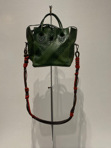 Mini Bag- Let & Her - Green Croc