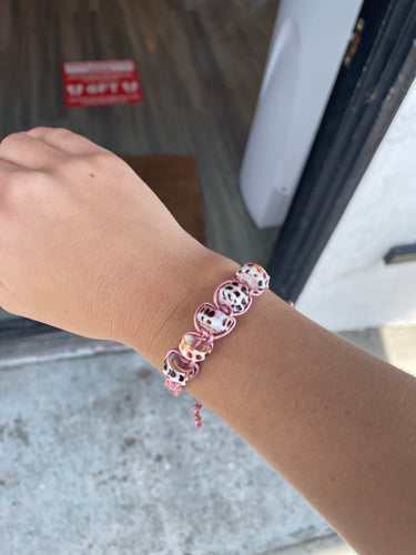 Kristen Merrill - Puka Shell Leather Bracelet