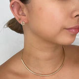 IAM Trio Knot Stud Earrings - Gold Fill