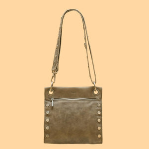 Hammitt Medium Tony Crossbody Bag - Pewter Brushed Silver