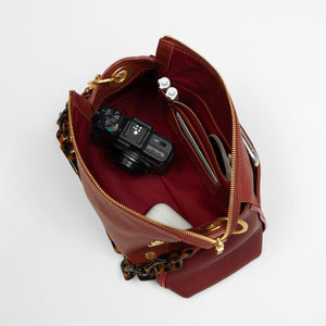 Hammitt Bryant Medium - Zinfandel Red / Brushed Gold