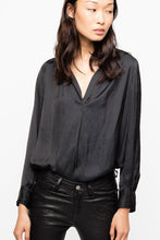 Load image into Gallery viewer, Zadig &amp; Voltaire - TINK SATIN TUNIC Black