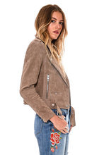 Load image into Gallery viewer, Suede Moto Jacket