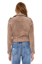 Load image into Gallery viewer, Suede Moto Jacket
