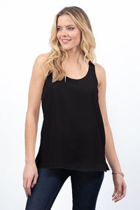 Lola & Sophie SATIN SIDE-SLIT TANK
